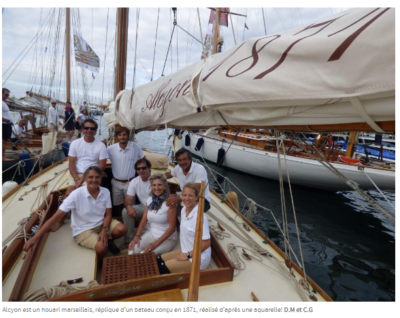 CNN sur Alcyon aux Voiles de Saint-Tropez